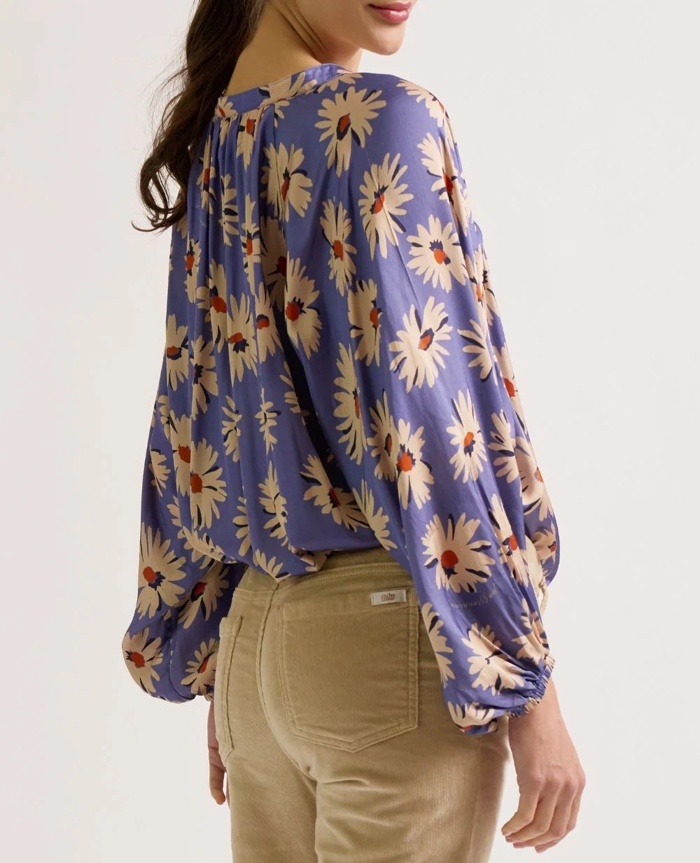 Blouse de grossesse et allaitement Madeleine - Bleuet - Image 3