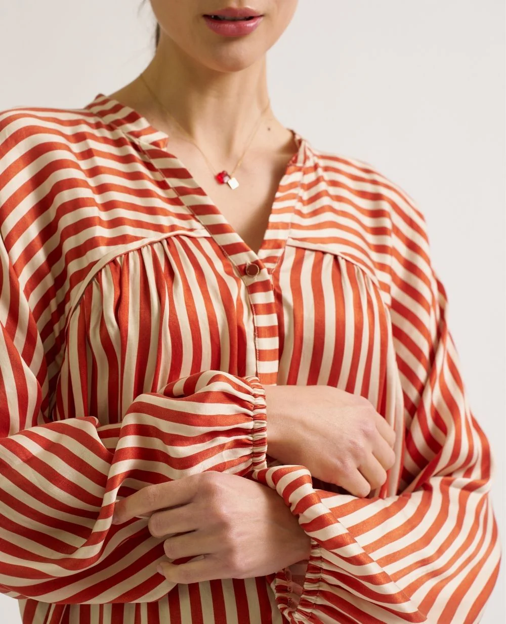 Blouse de grossesse et allaitement Madeleine - Cuivre - Image 3