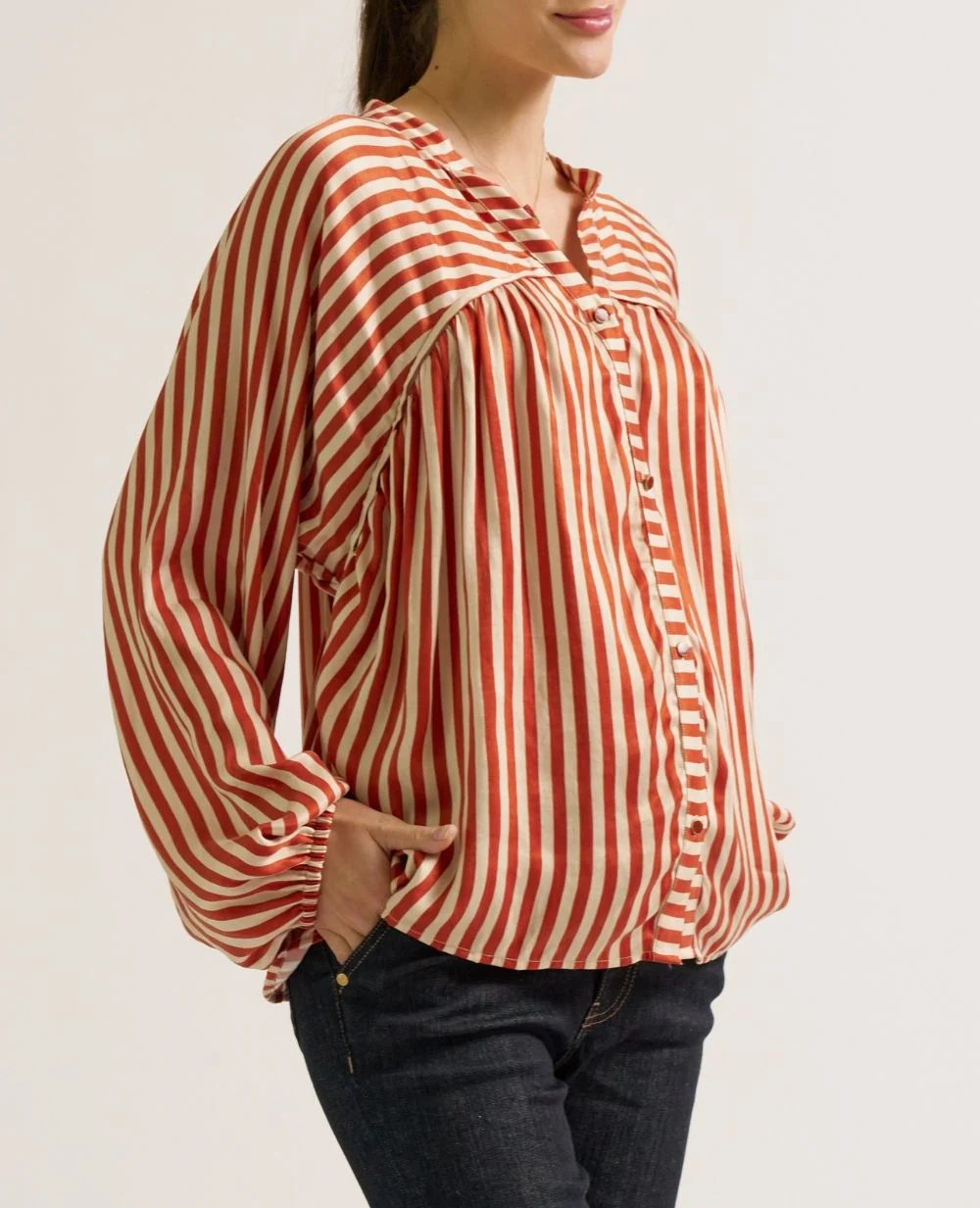 Blouse de grossesse et allaitement Madeleine - Cuivre - Image 5