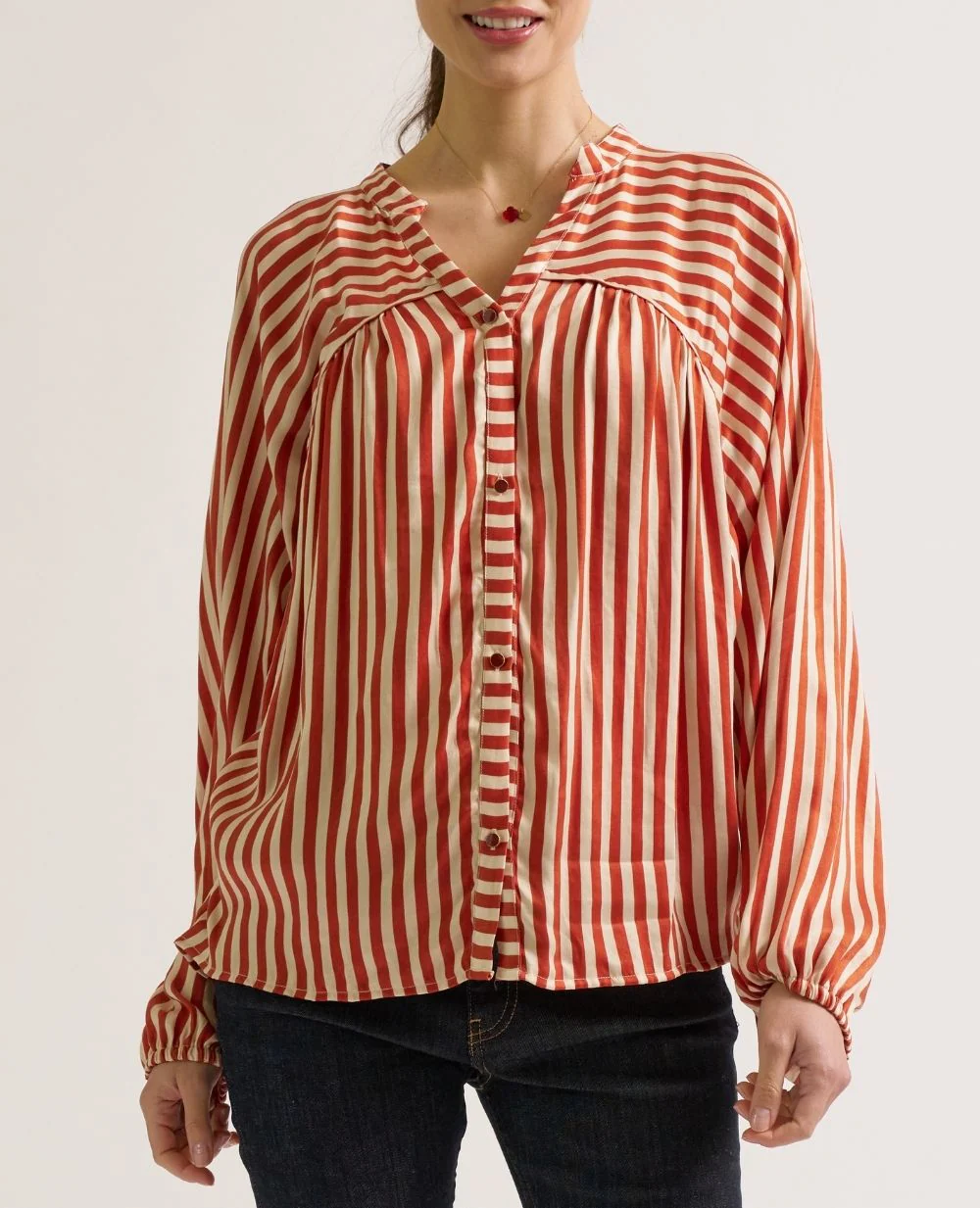 Blouse de grossesse et allaitement Madeleine - Cuivre - Image 6