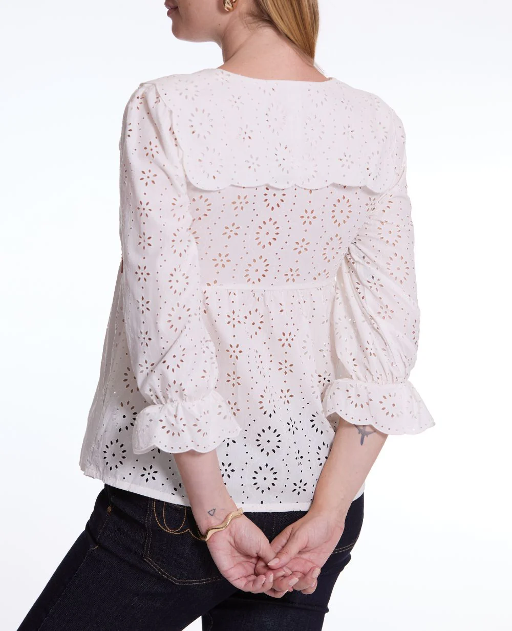 Blouse de grossesse et allaitement Clothilde - Blanc - Image 6
