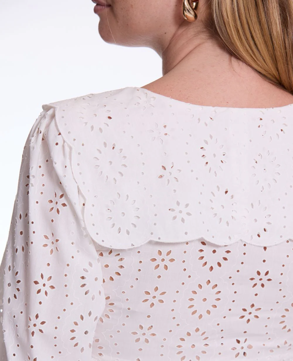 Blouse de grossesse et allaitement Clothilde - Blanc - Image 7