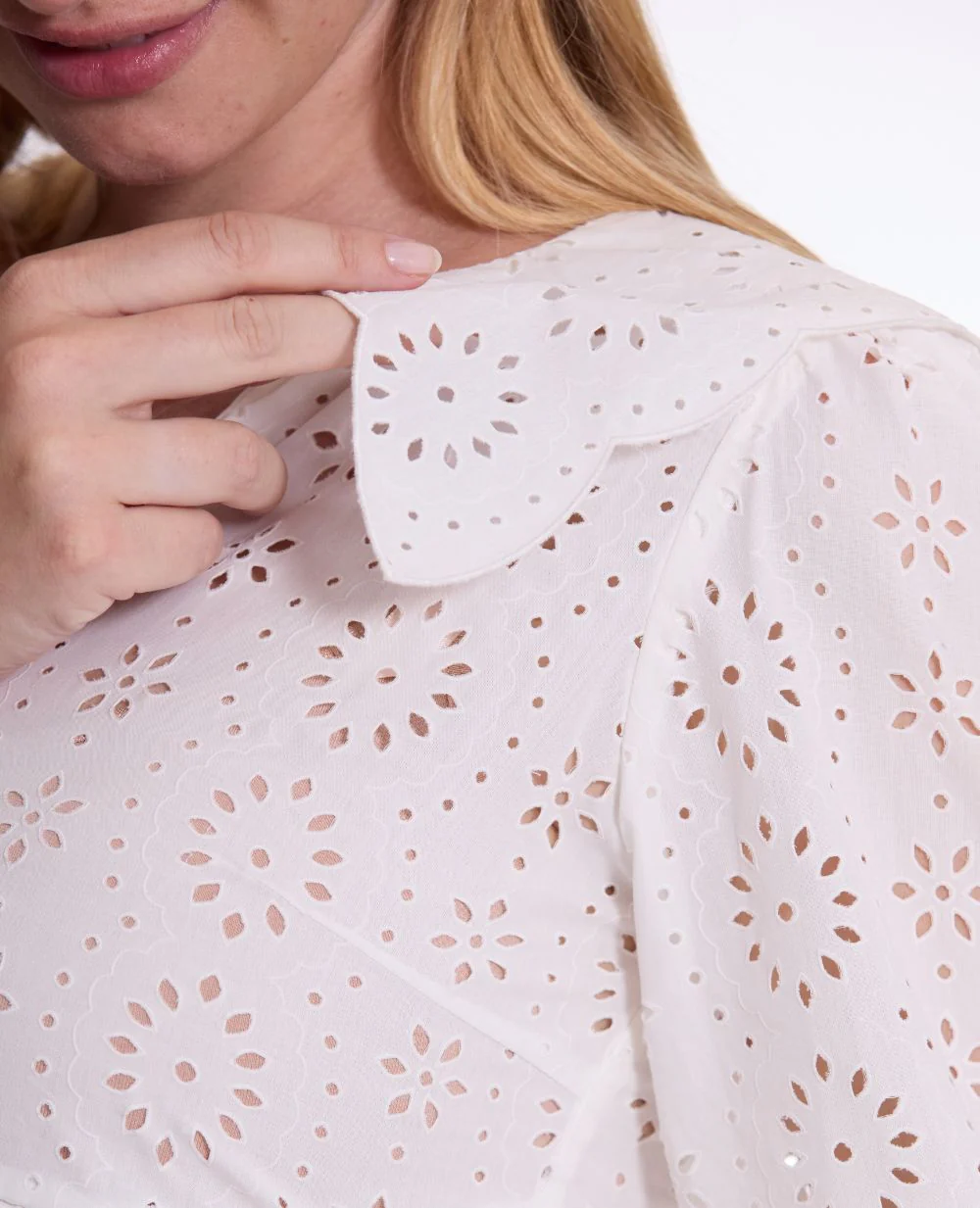 Blouse de grossesse et allaitement Clothilde - Blanc - Image 8