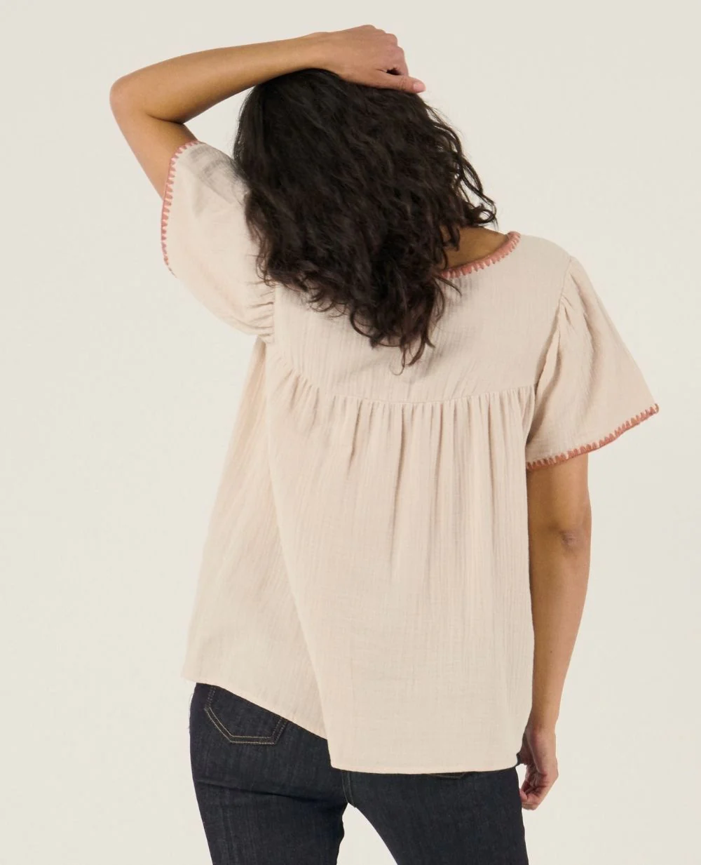 Blouse et chemise allaitement Soraya - Beige - Image 3