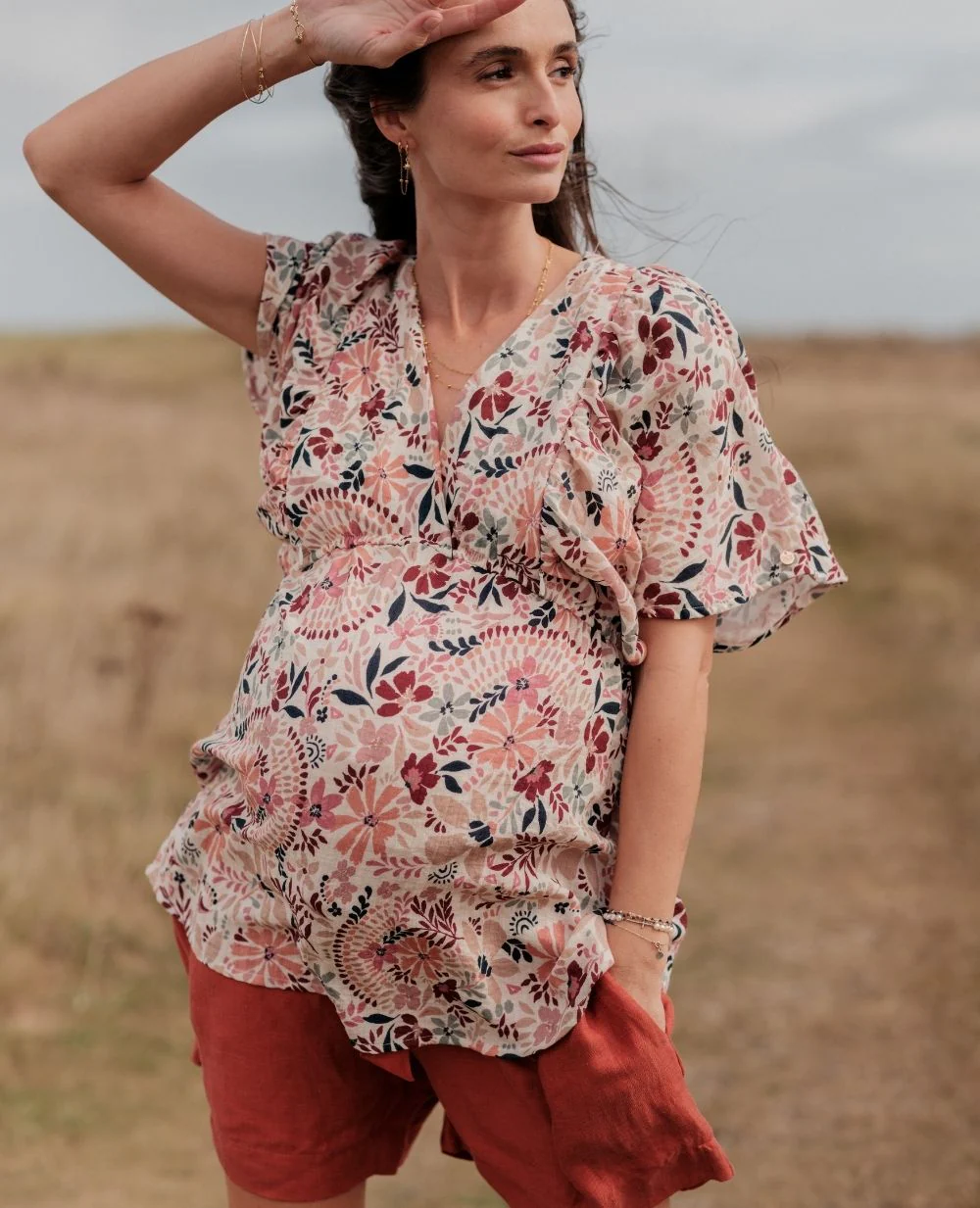 Blouse et chemise d'allaitement Bella - Multicolore