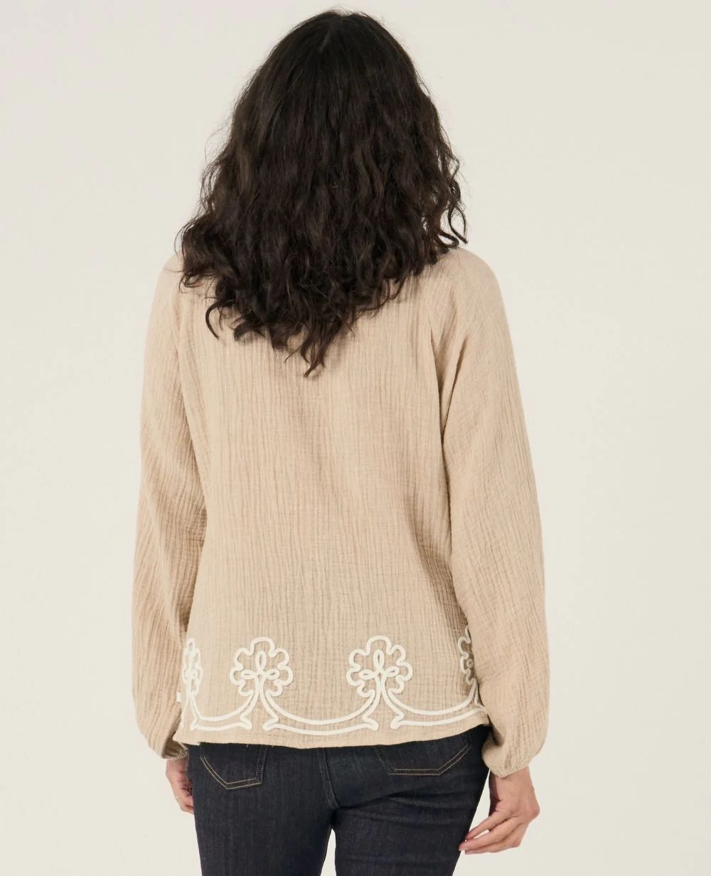 Blouse et chemise d'allaitement Sarah - Beige - Image 4
