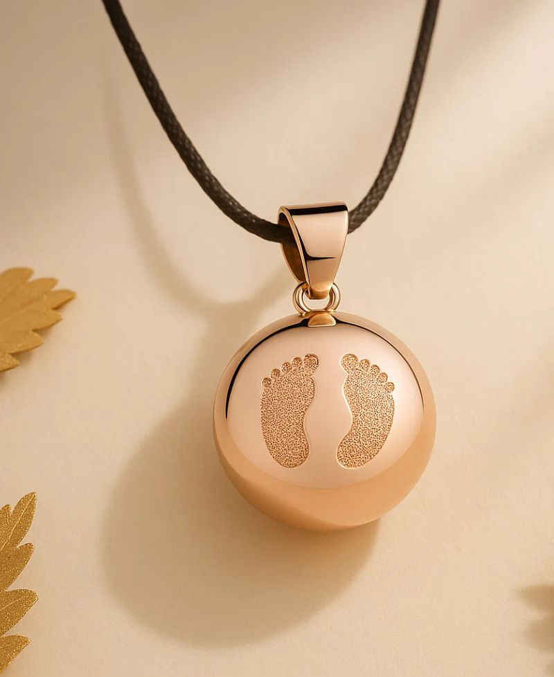 Bola de grossesse - Babyfeet - Or rose
