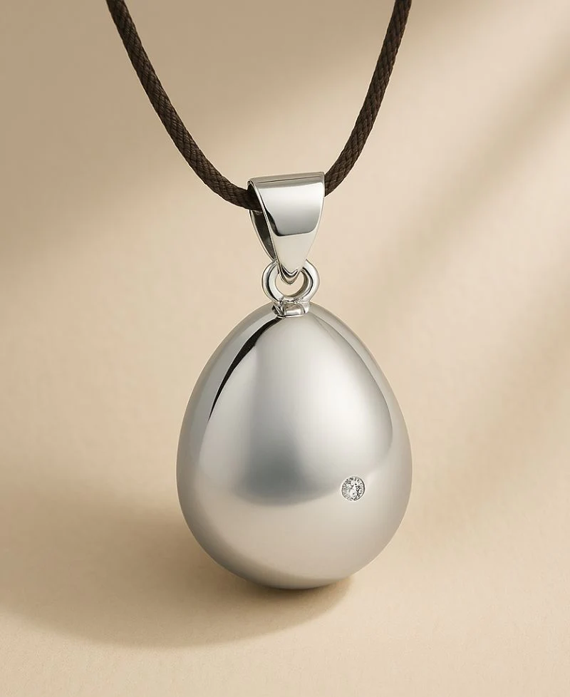 Bola de grossesse - Egg - Rhodium