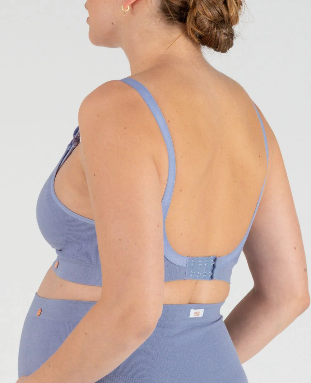 Brassière de grossesse et d’allaitement Organic - Bleuet - Image 3