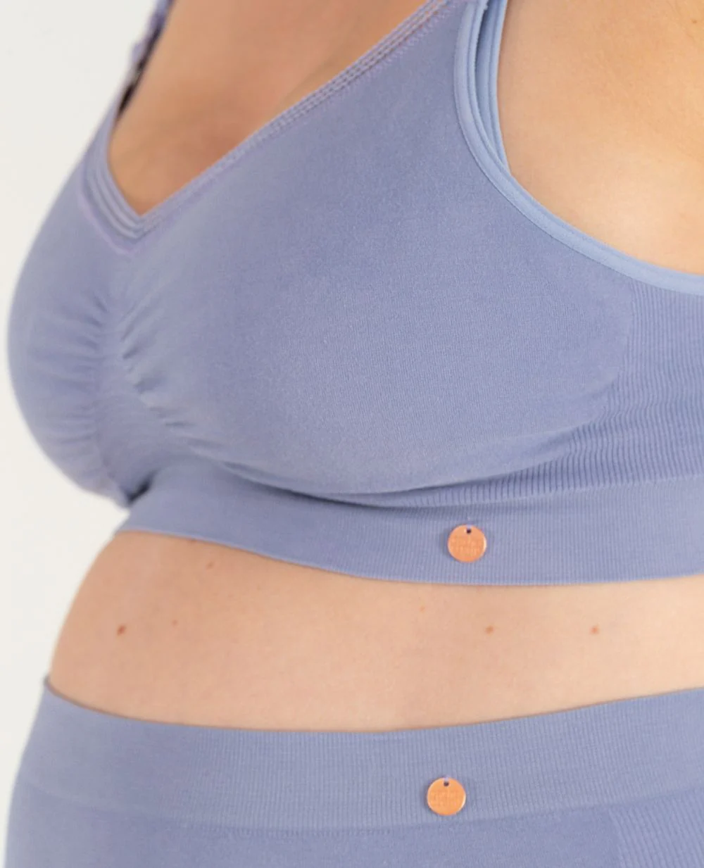 Brassière de grossesse et d’allaitement Organic - Bleuet - Image 4