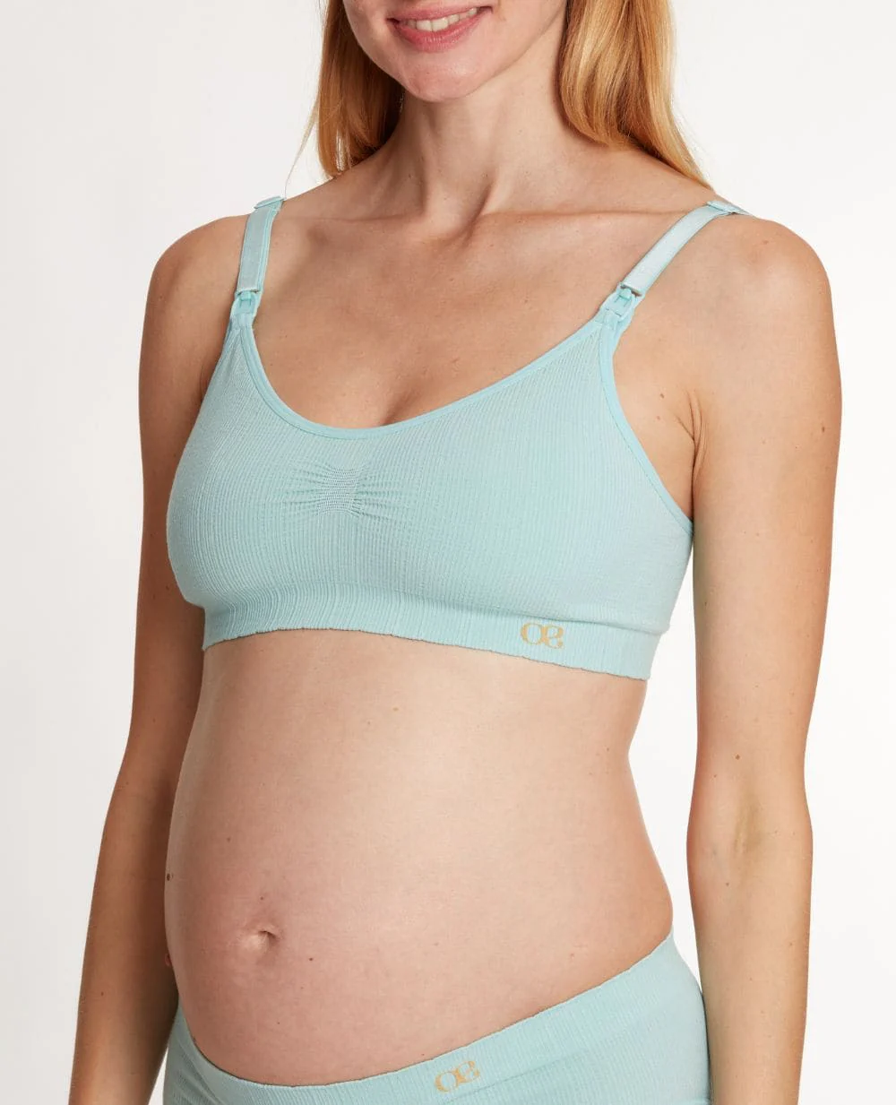 Brassière de grossesse et d’allaitement Zoé - Vert D'Eau - Image 2
