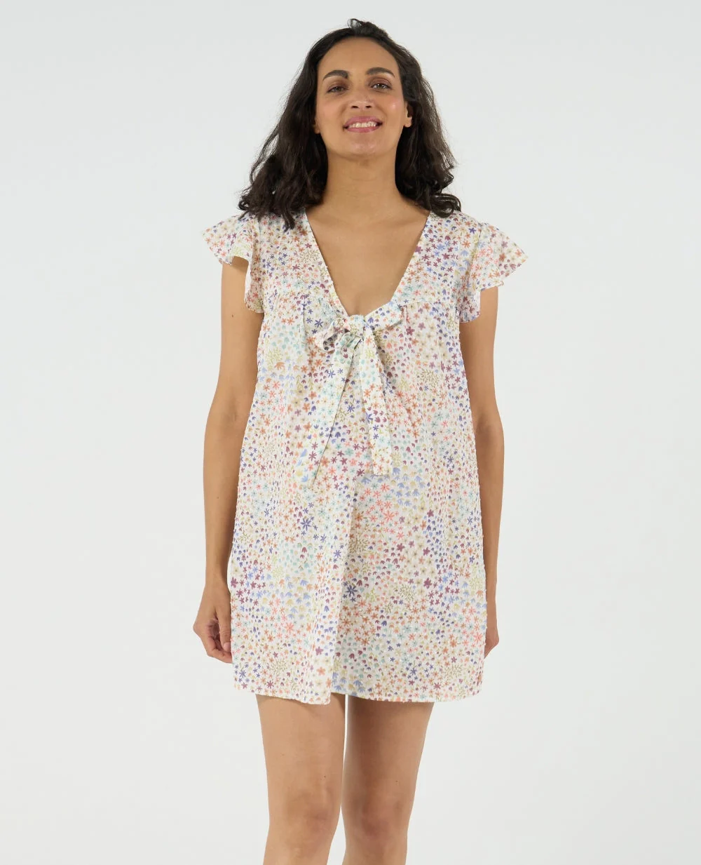 Chemise de nuit de grossesse et d’allaitement Caroline - Multicolore - Image 3