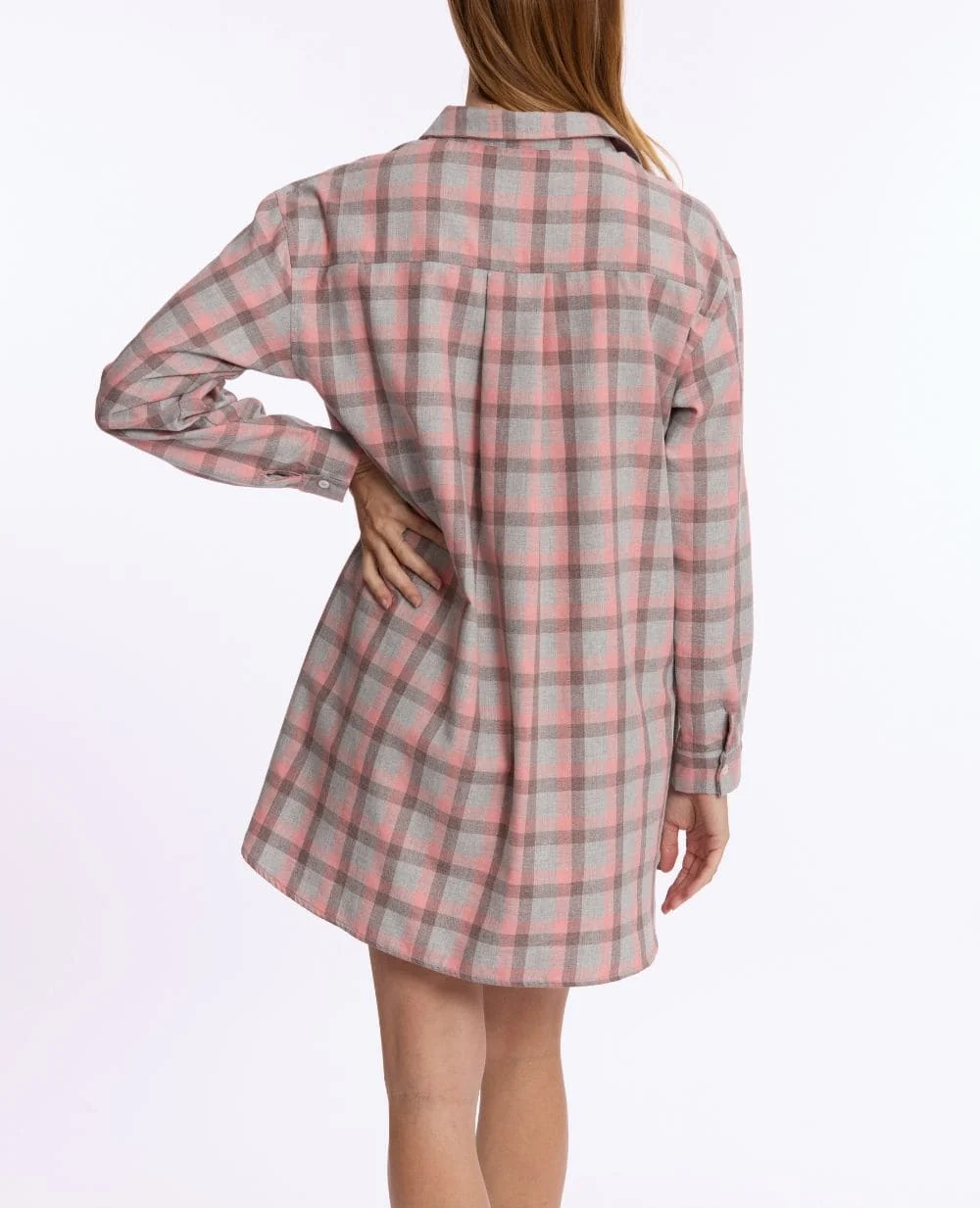 Chemise de nuit de grossesse et d’allaitement Teddy - Gris - Image 4