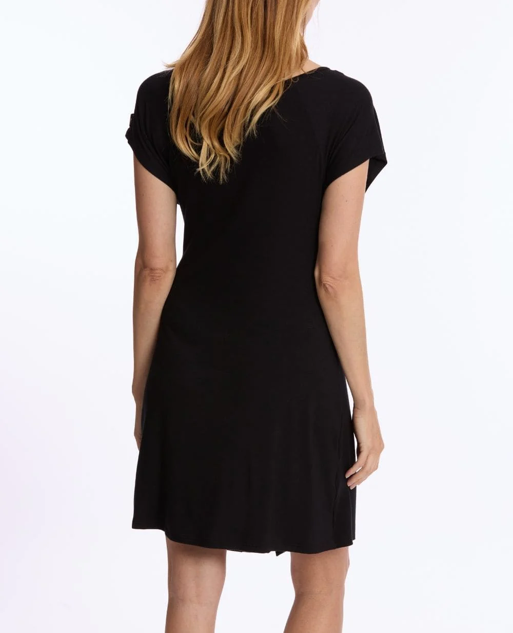 Chemise de nuit de maternité et d’allaitement Louna - Noir - Image 3