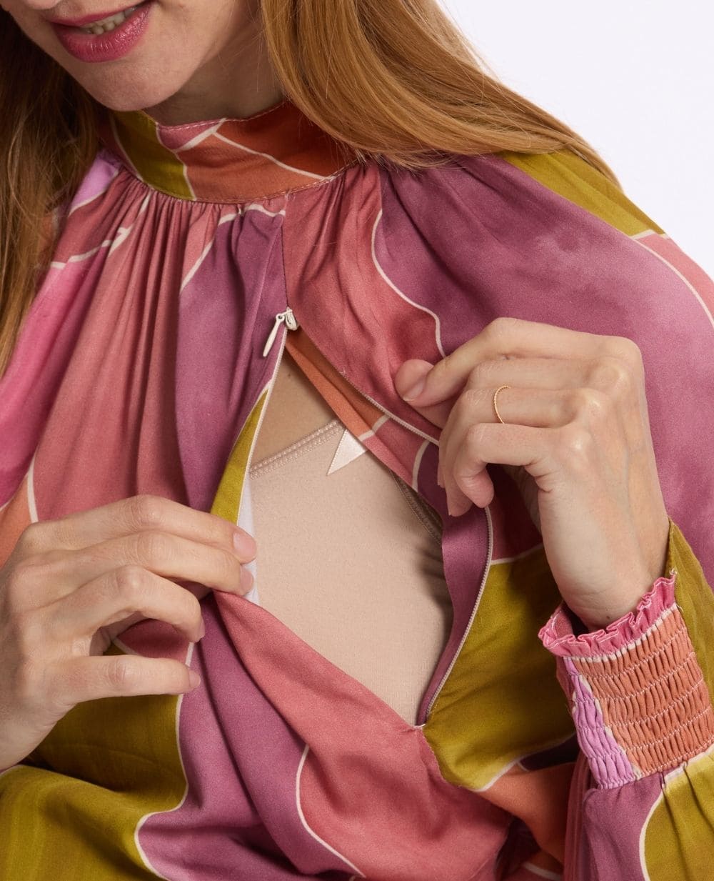 Chemisier de grossesse et d’allaitement Gaby - Rose - Image 9