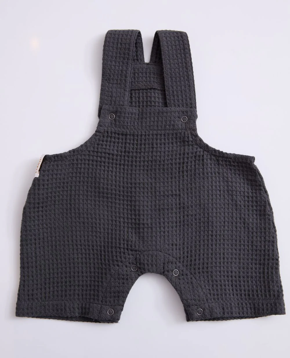 Combinaison bébé nid d'abeille Mini Maya - Anthracite - Image 4