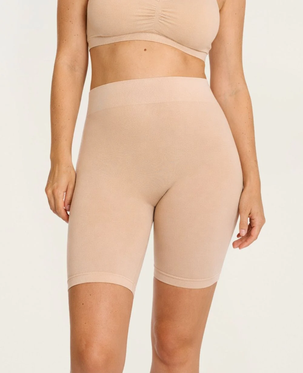 Cycliste de grossesse sans couture Essentiel - Beige - Image 3