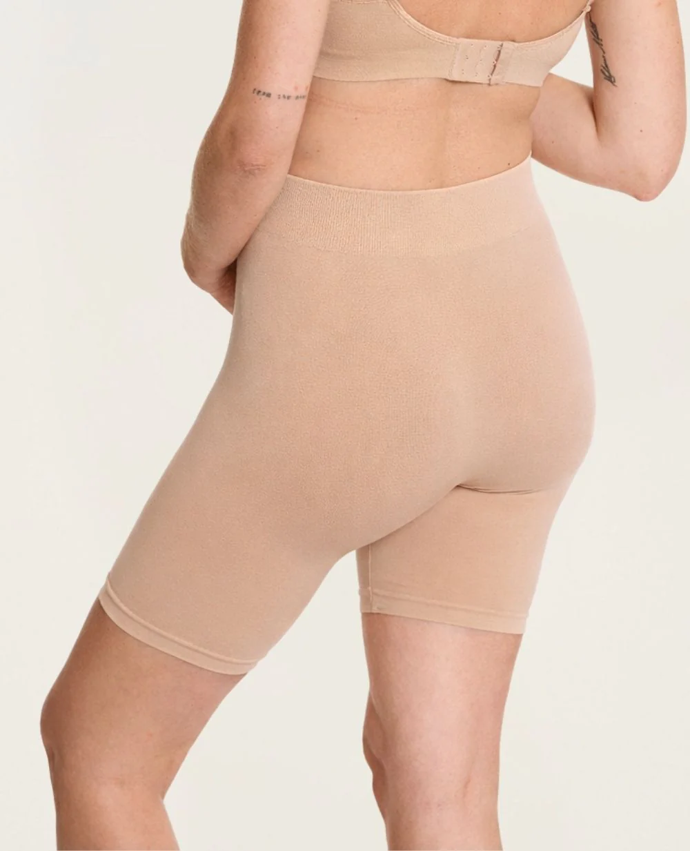 Cycliste de grossesse sans couture Essentiel - Beige - Image 4