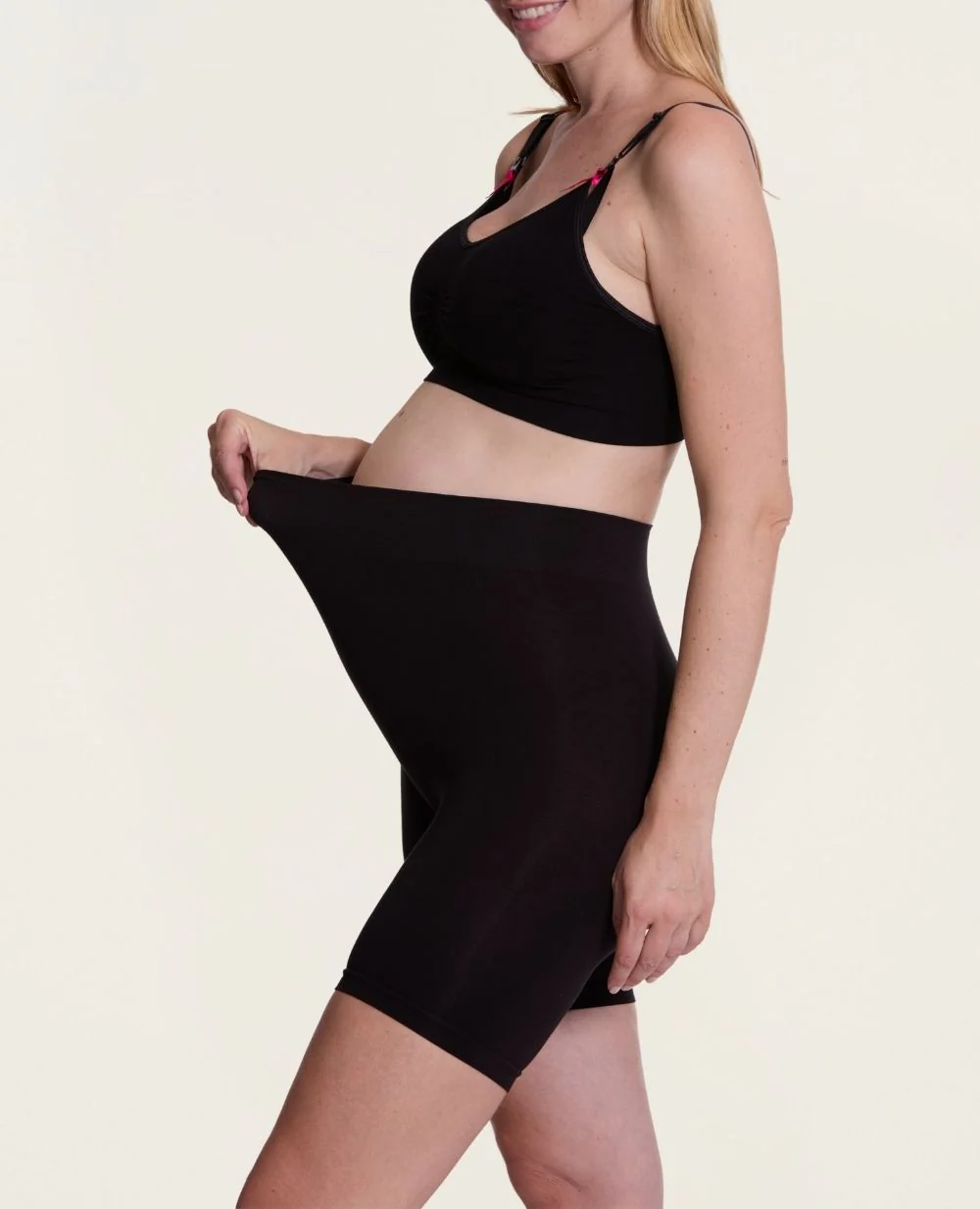 Cycliste de grossesse sans couture Essentiel - Noir - Image 2