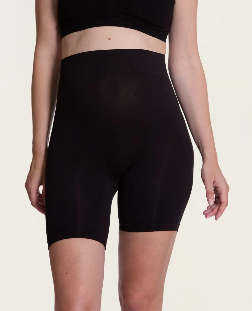 Cycliste de grossesse sans couture Essentiel - Noir - Image 3