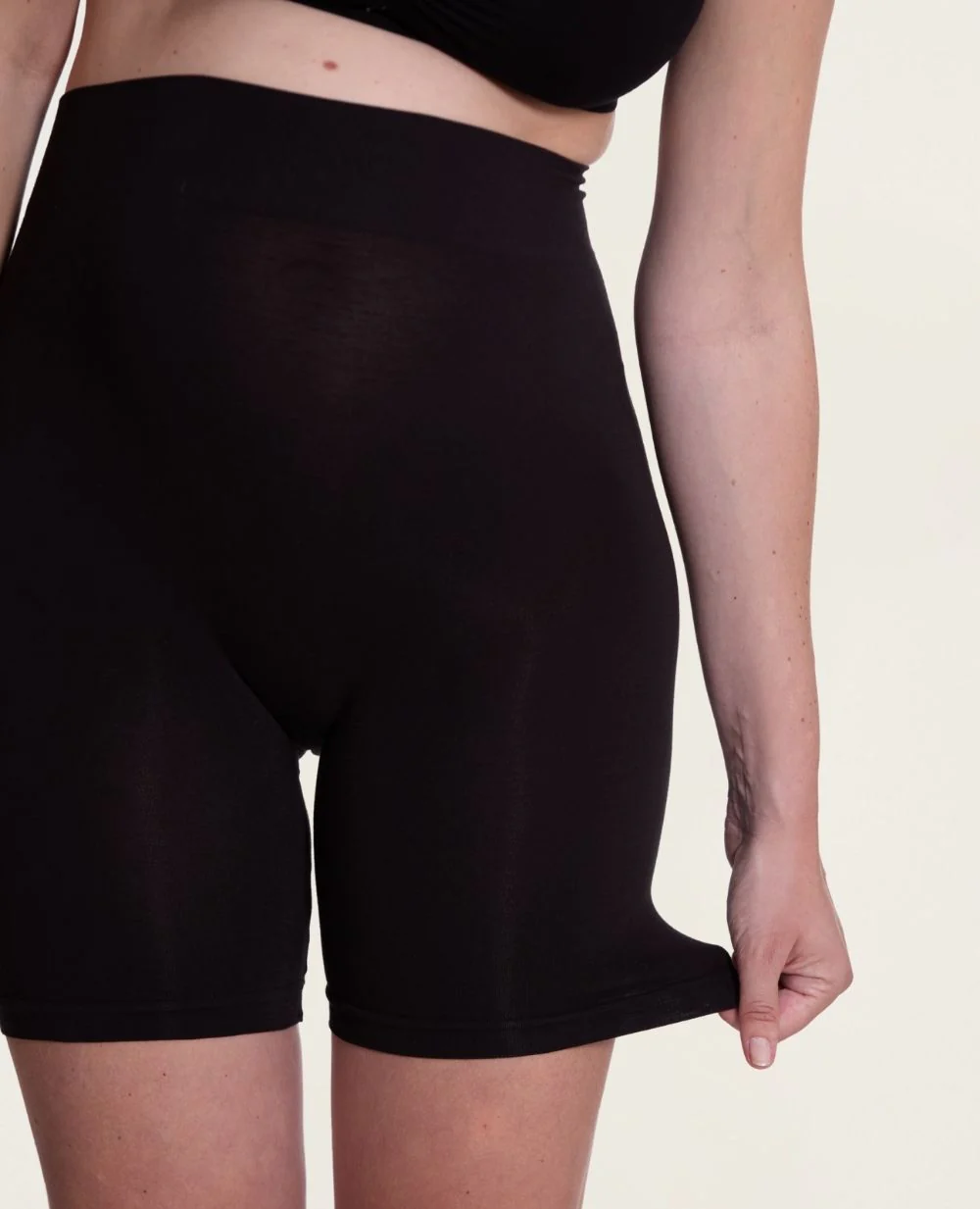 Cycliste de grossesse sans couture Essentiel - Noir - Image 5