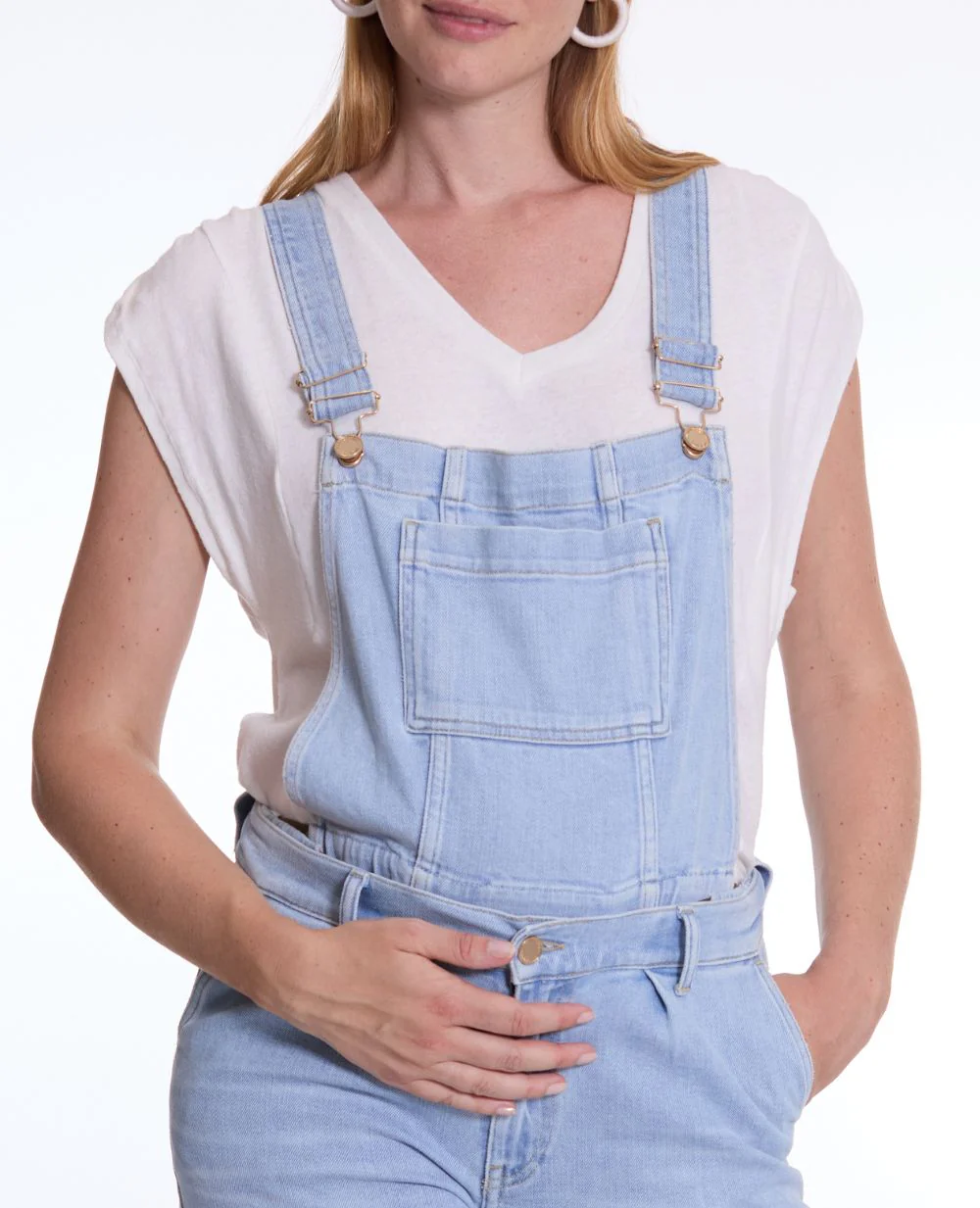 Haut de salopette en jean Charlie - Light Blue - Image 2