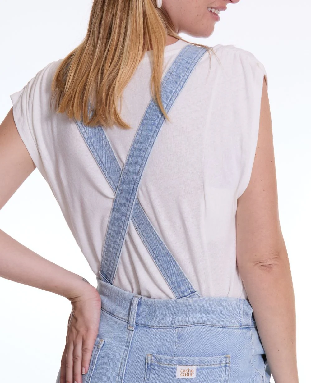 Haut de salopette en jean Charlie - Light Blue - Image 4