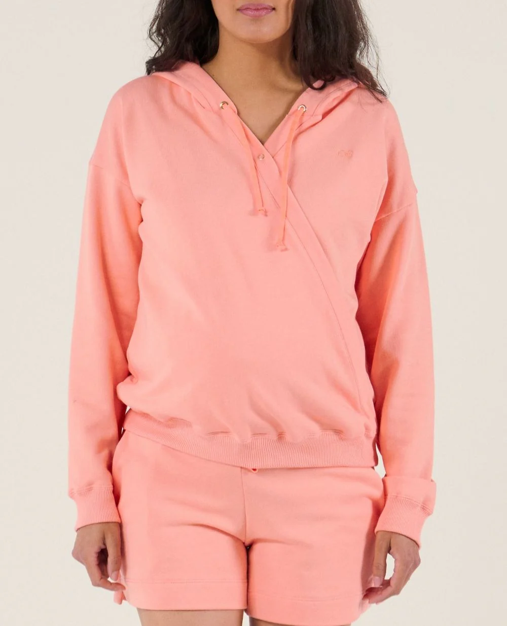 Hoodie de grossesse et d'allaitement Coconut - Abricot