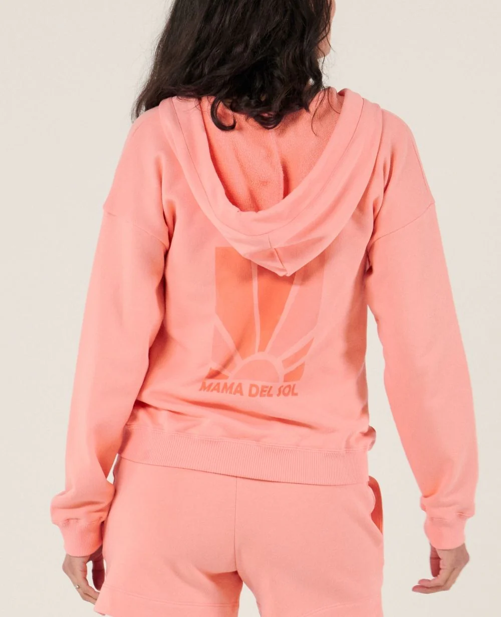 Hoodie de grossesse et d'allaitement Coconut - Abricot - Image 4