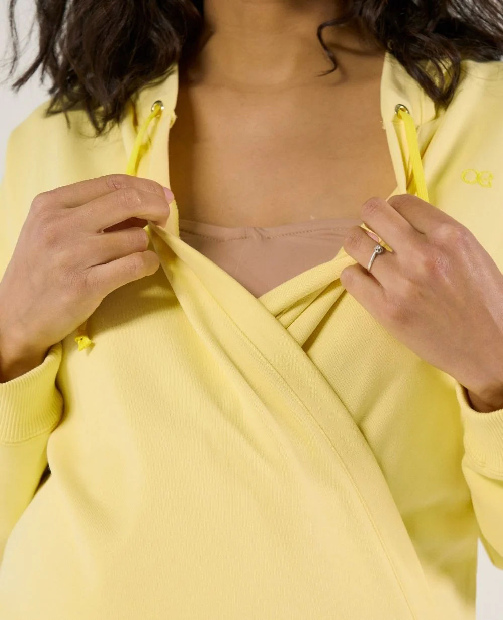 Hoodie de grossesse et d'allaitement Coconut - Vanille - Image 5