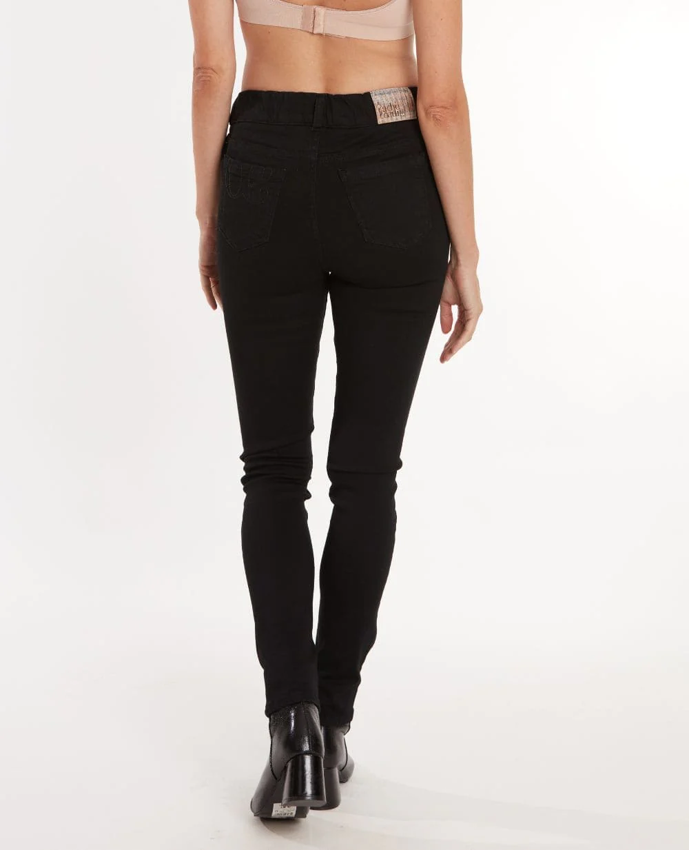 Jean de grossesse et post-partum slim Sharon - Noir - Image 3