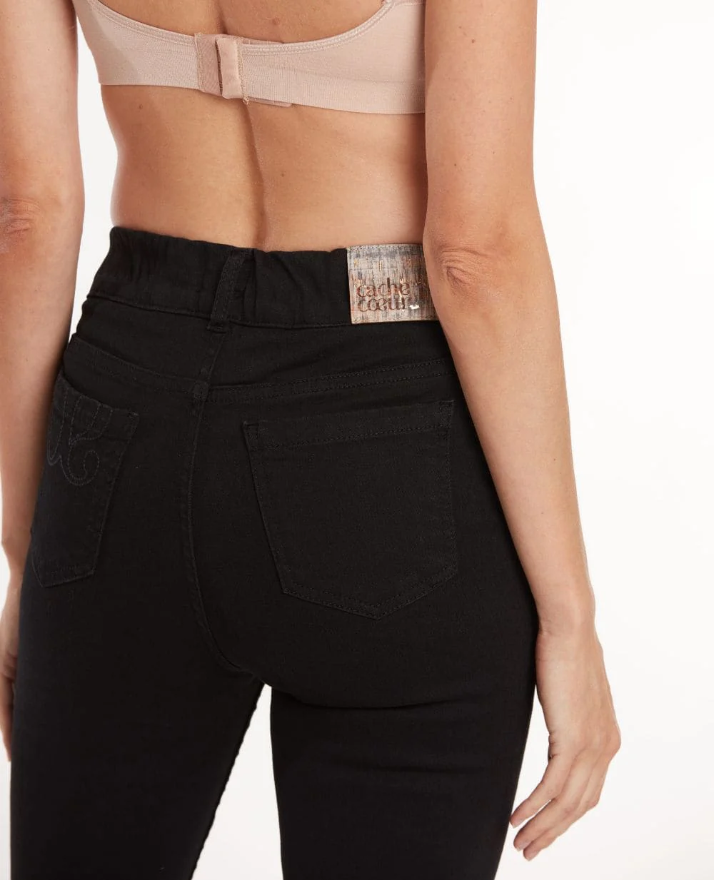 Jean de grossesse et post-partum slim Sharon - Noir - Image 5