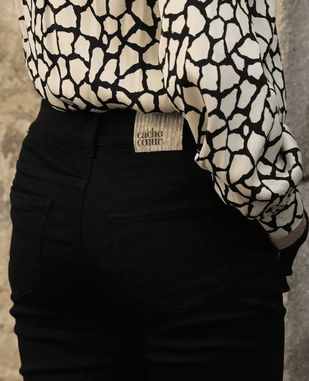 Jean de grossesse et post-partum slim Sharon - Noir - Image 6