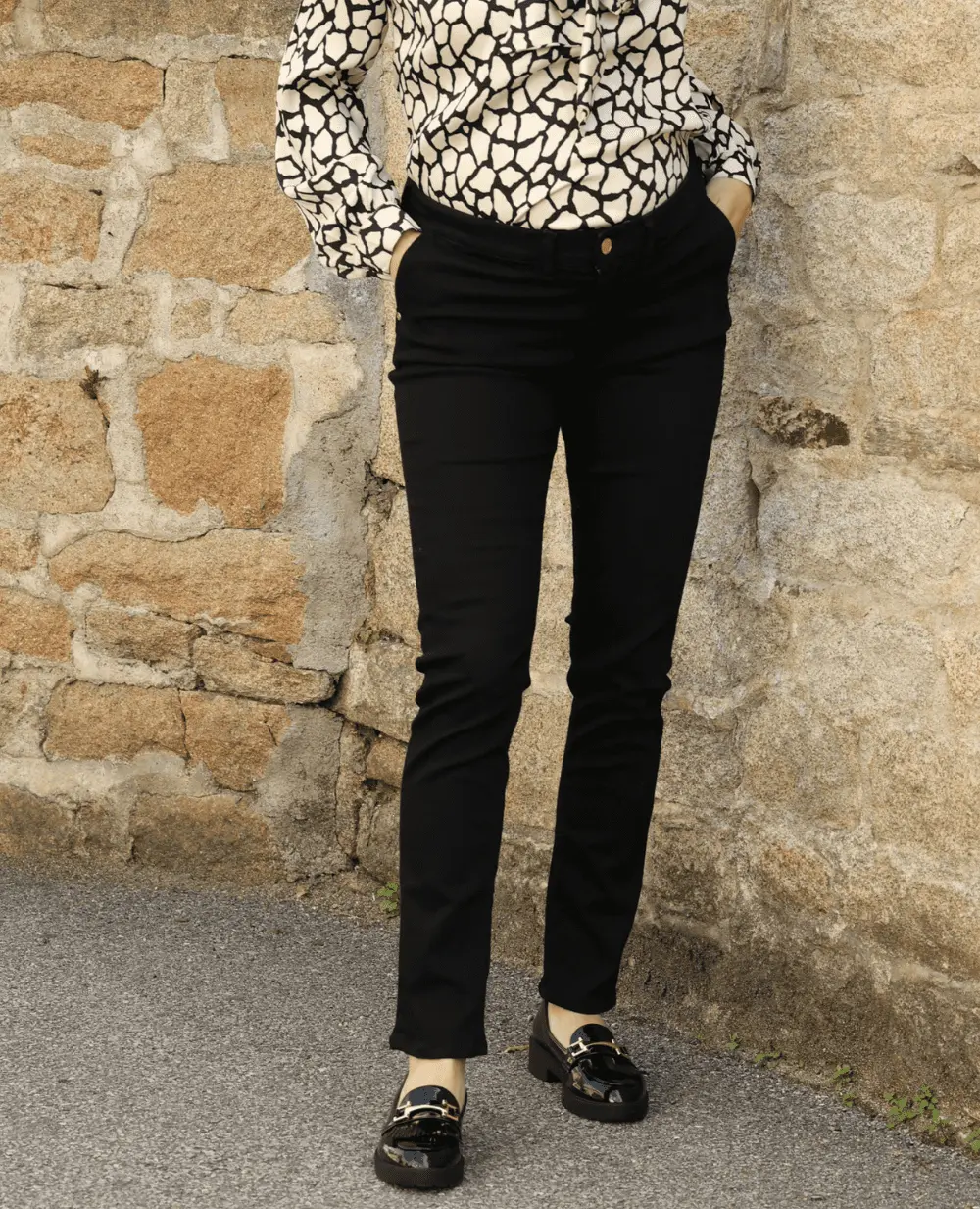 Jean de grossesse et post-partum slim Sharon - Noir - Image 7