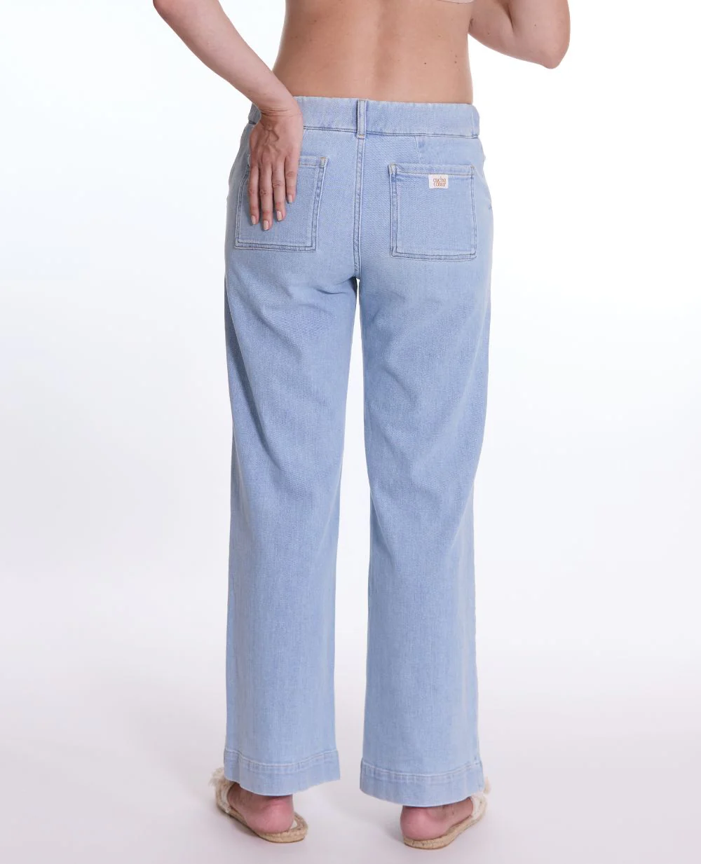 Jean de grossesse wide leg Kelly - Light Blue - Image 3