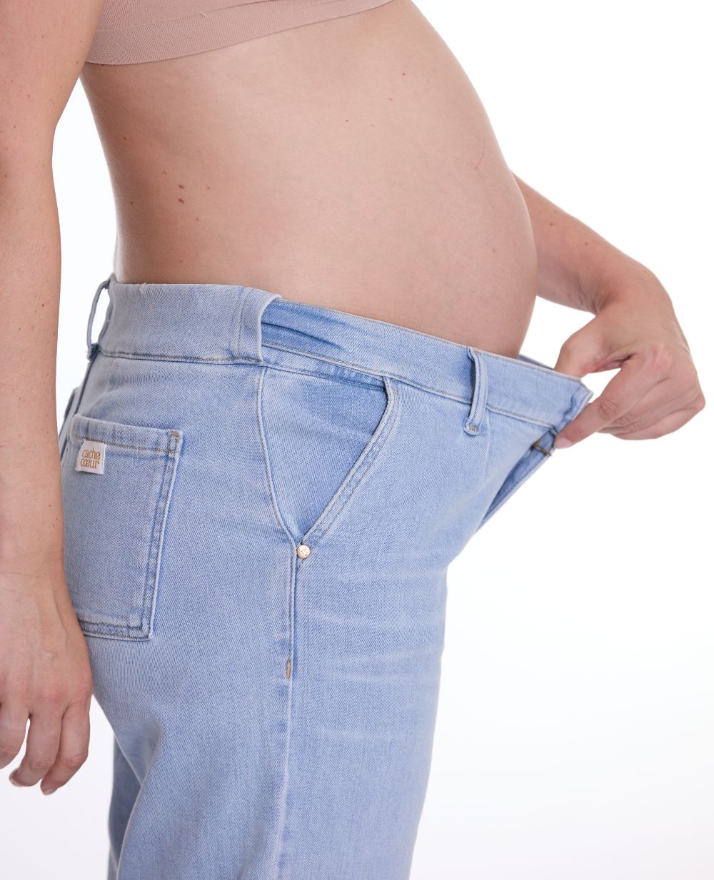 Jean de grossesse wide leg Kelly - Light Blue - Image 4