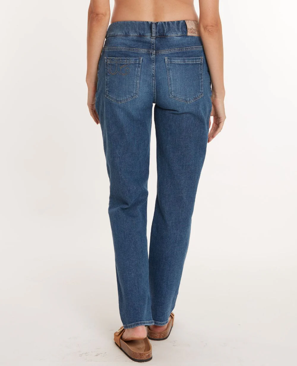 Jean de grossesse mom fit Carrie - Mid Blue Used - Image 3