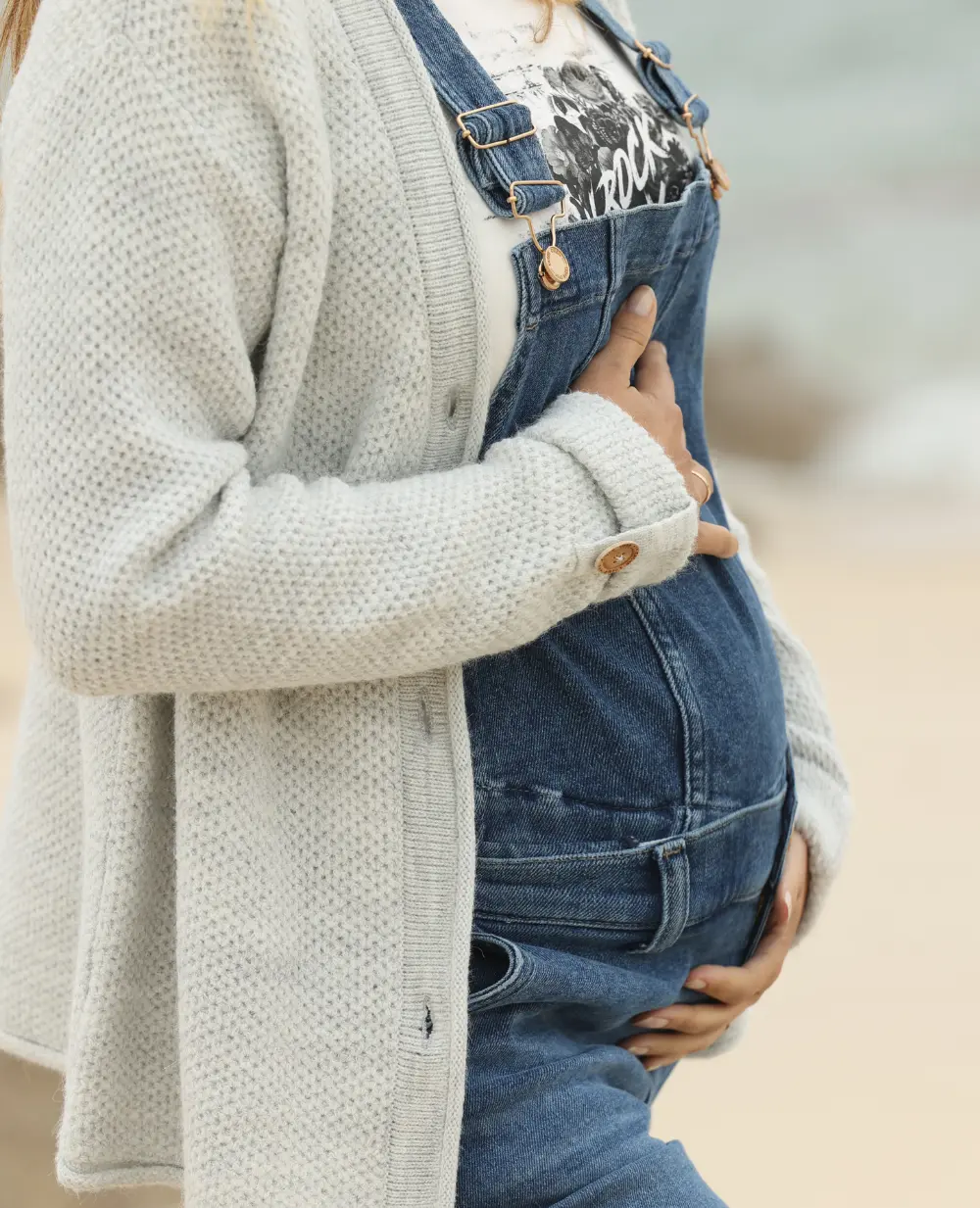Jean de grossesse mom fit Carrie - Mid Blue Used - Image 6