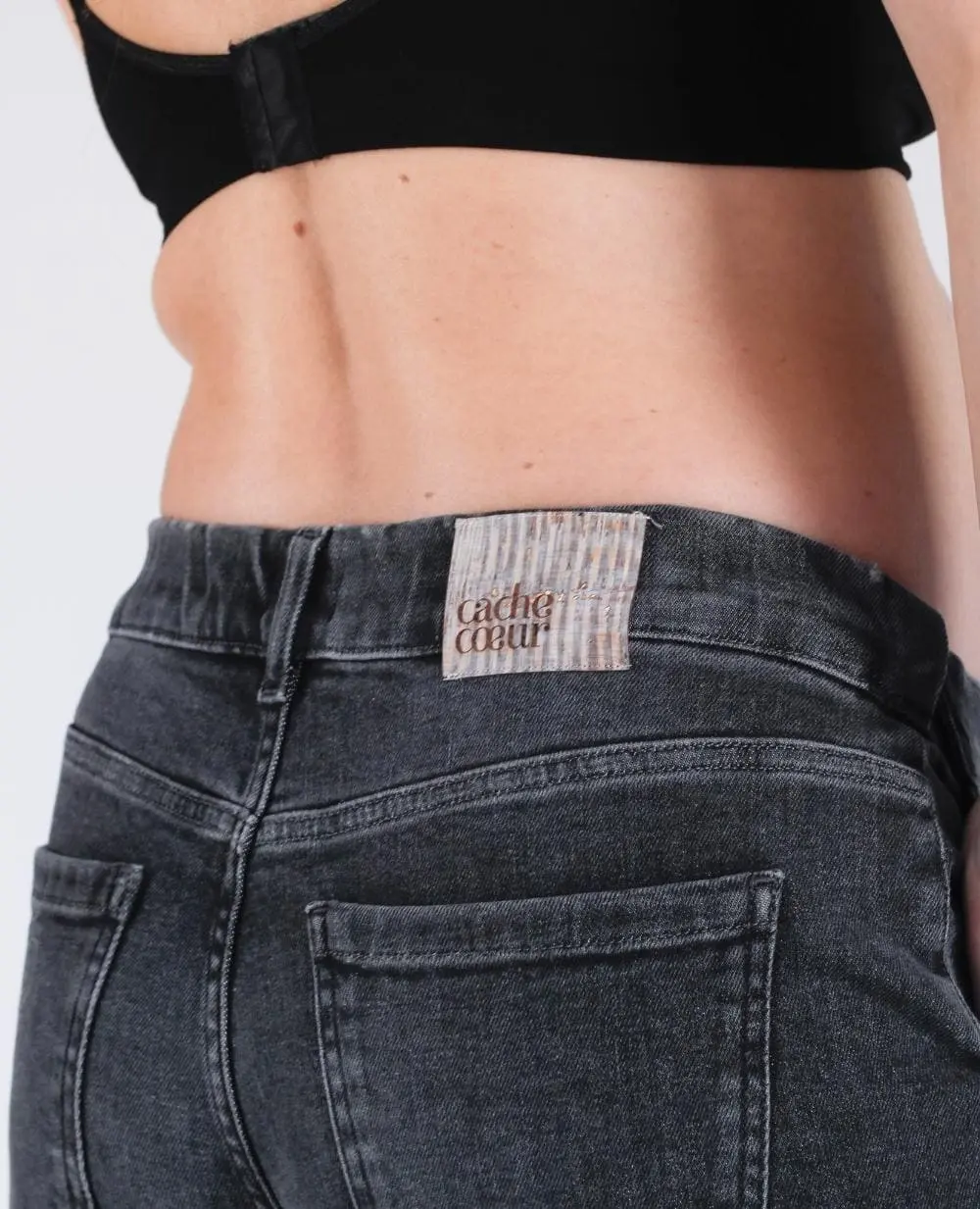 Jean de grossesse mom fit Carrie - Gris used - Image 5
