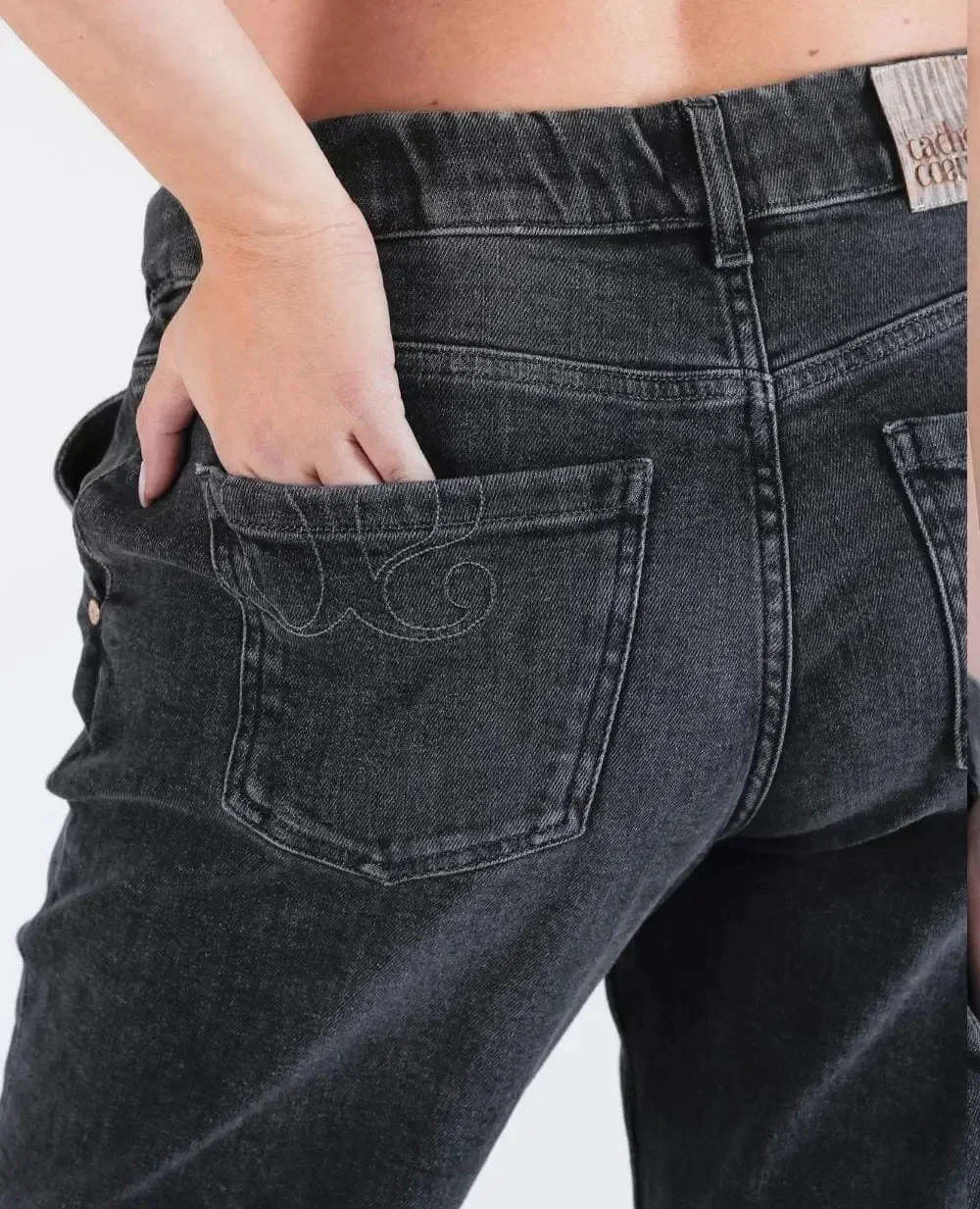 Jean de grossesse mom fit Carrie - Gris used - Image 6