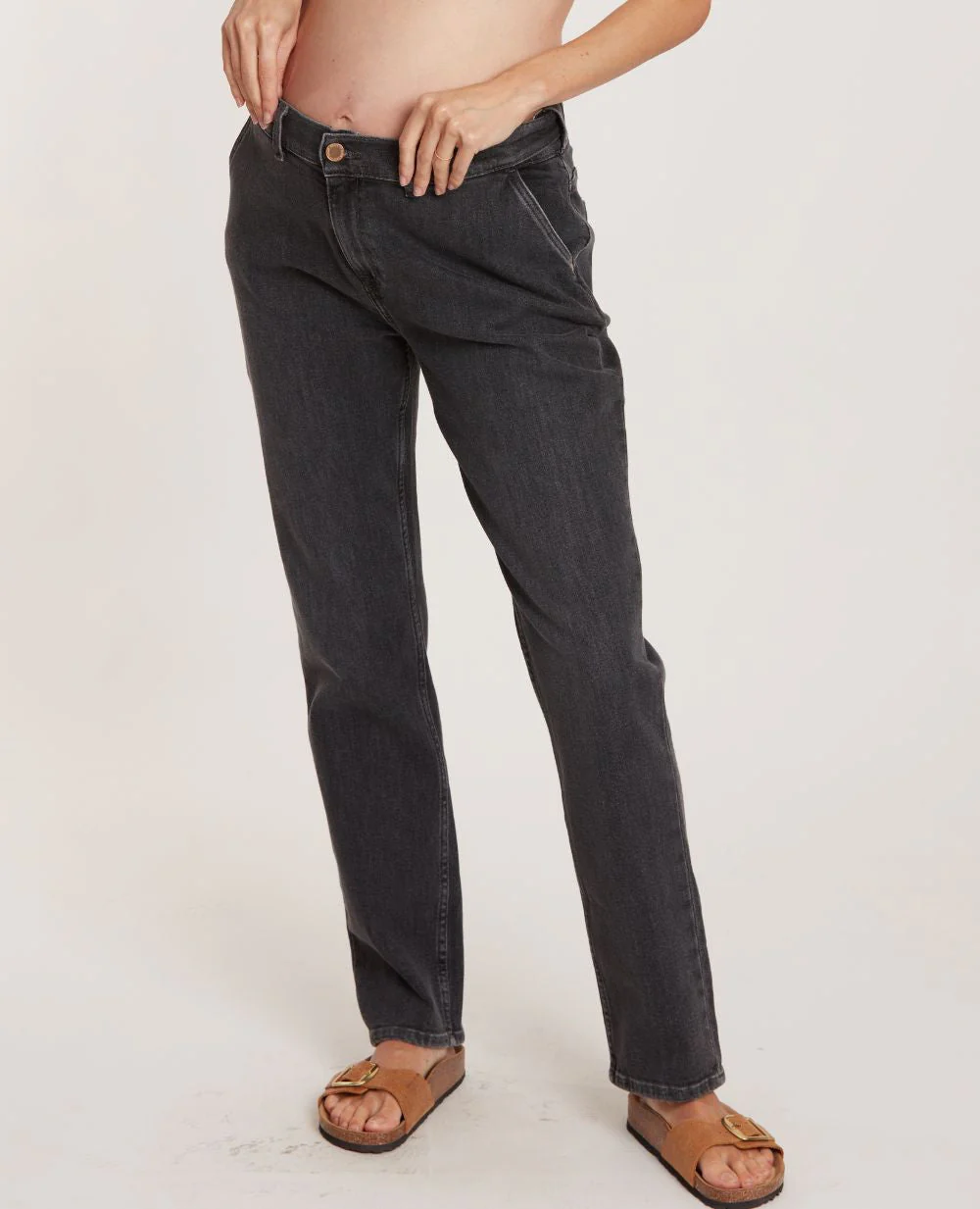Jean de grossesse mom fit Carrie - Gris used - Image 8