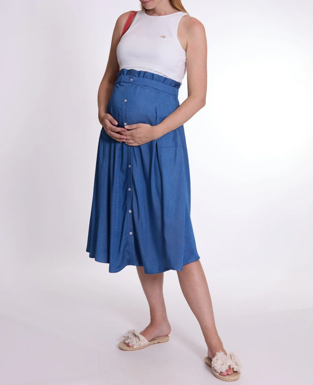 Jupe à godets Dallas - Mid Blue