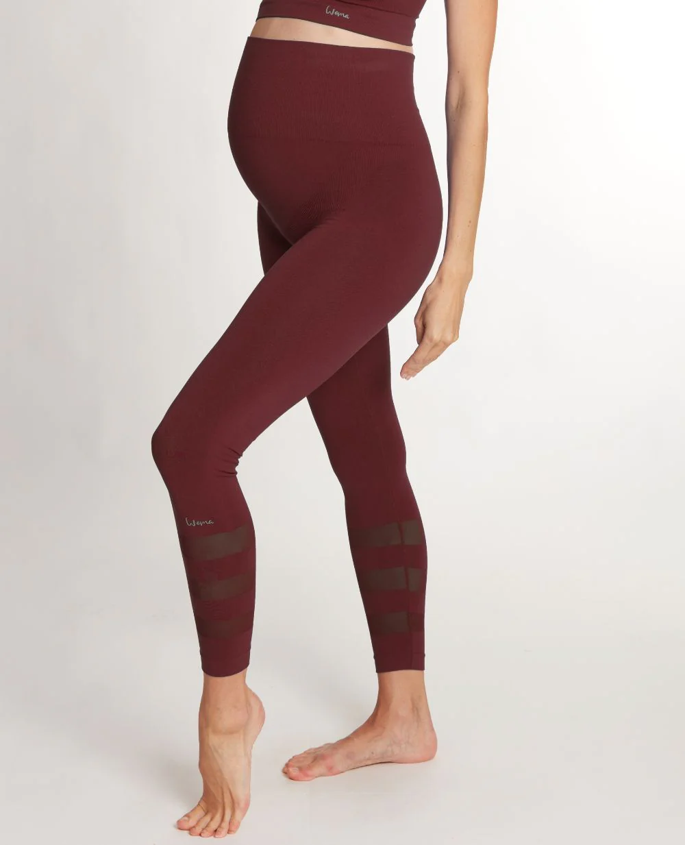 Legging de sport et de grossesse Woma - Prune - Image 2