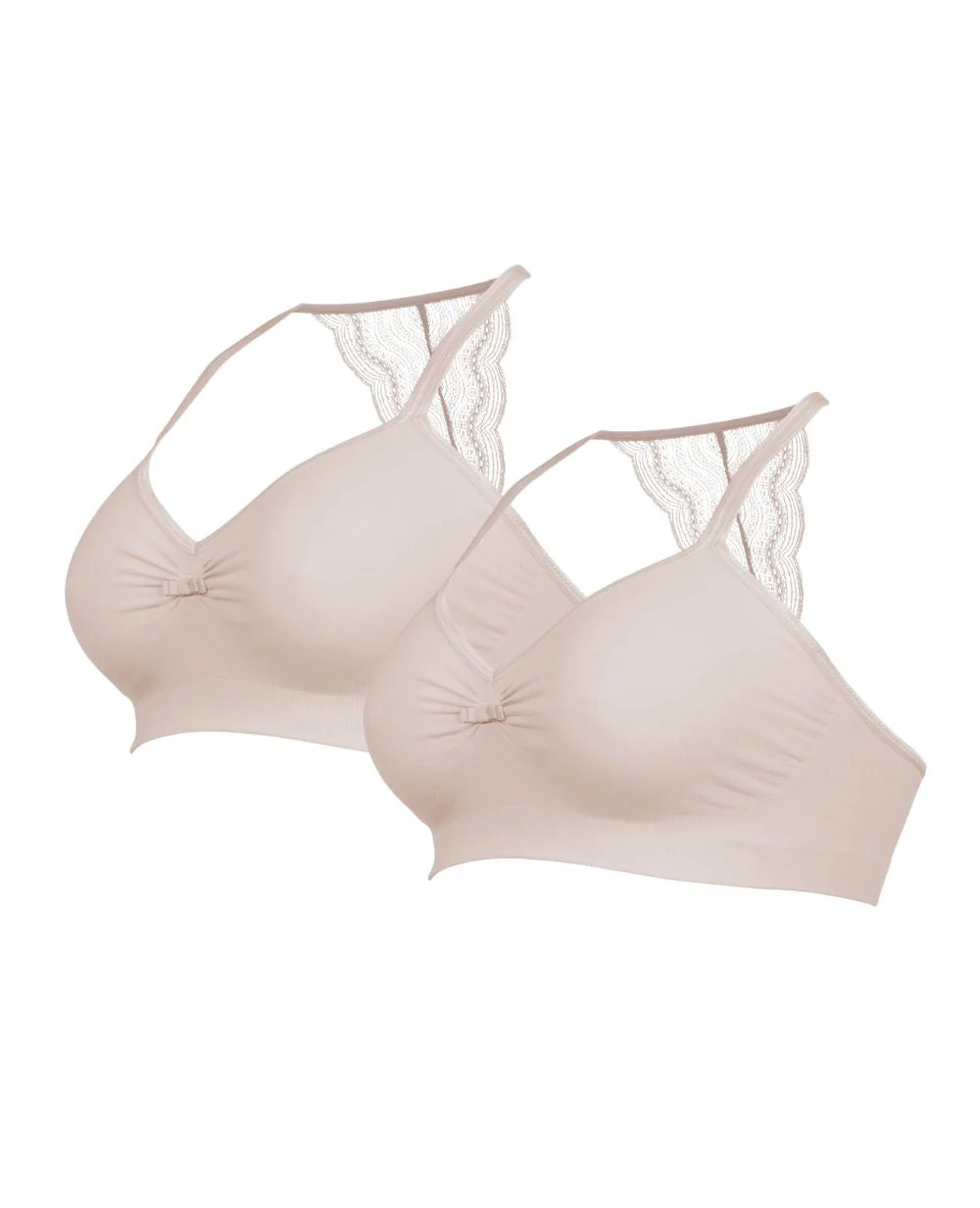 Lot de 2 brassières de grossesse et d'allaitement Serenity - Pétale
