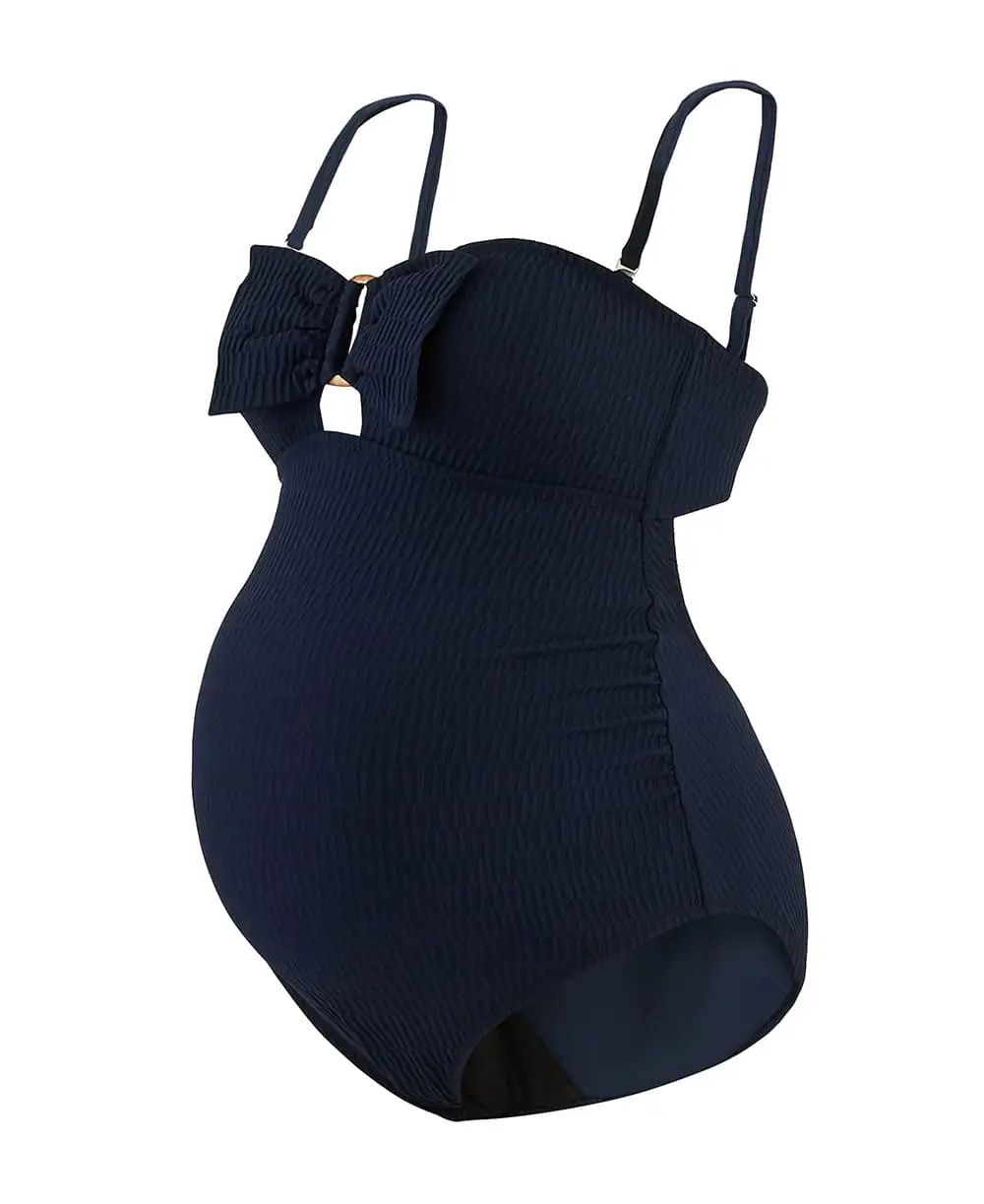Maillot de bain de grossesse Bamboo - Marine - Image 3