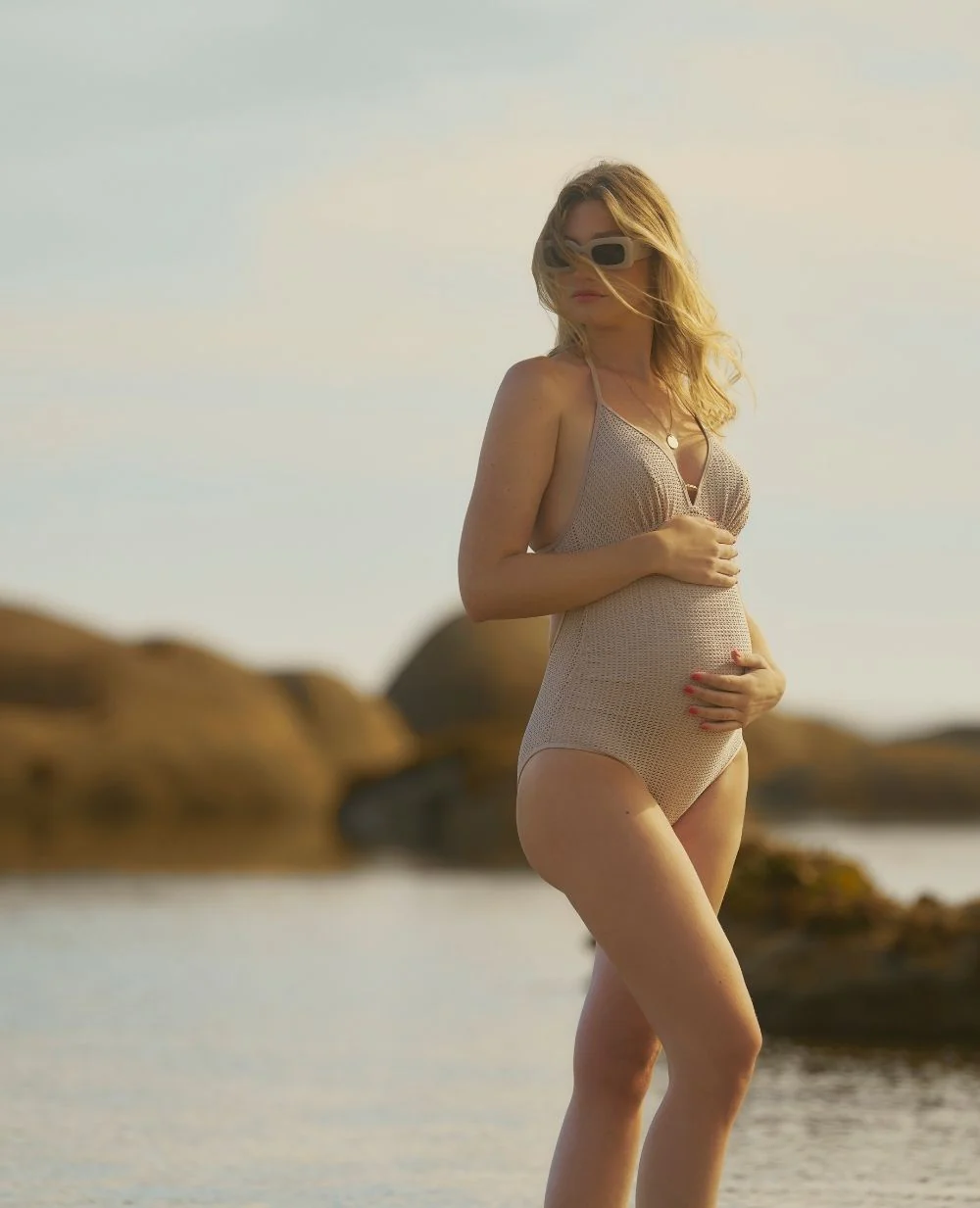 Maillot de bain de maternité Milos - Beige - Image 9