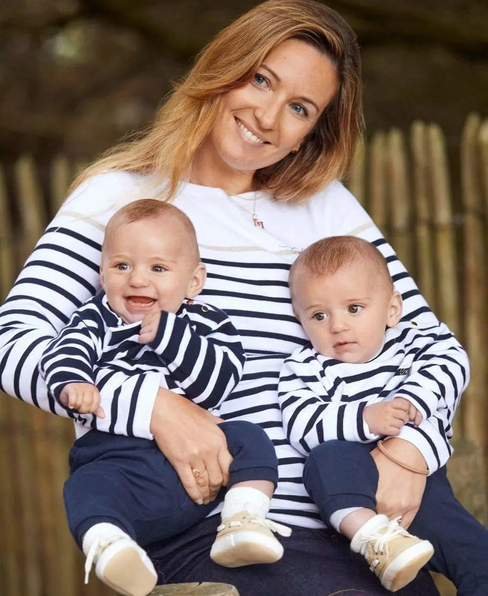 Marinière BÉBÉ Morgat - Blanc/Marine - Image 5