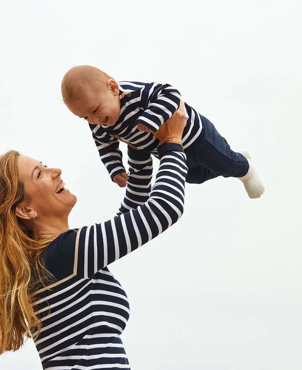 Marinière BÉBÉ Morgat - Marine/Blanc - Image 5