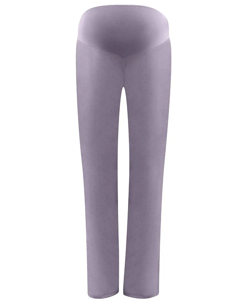 Pantalon de grossesse satin Sofia - Brume