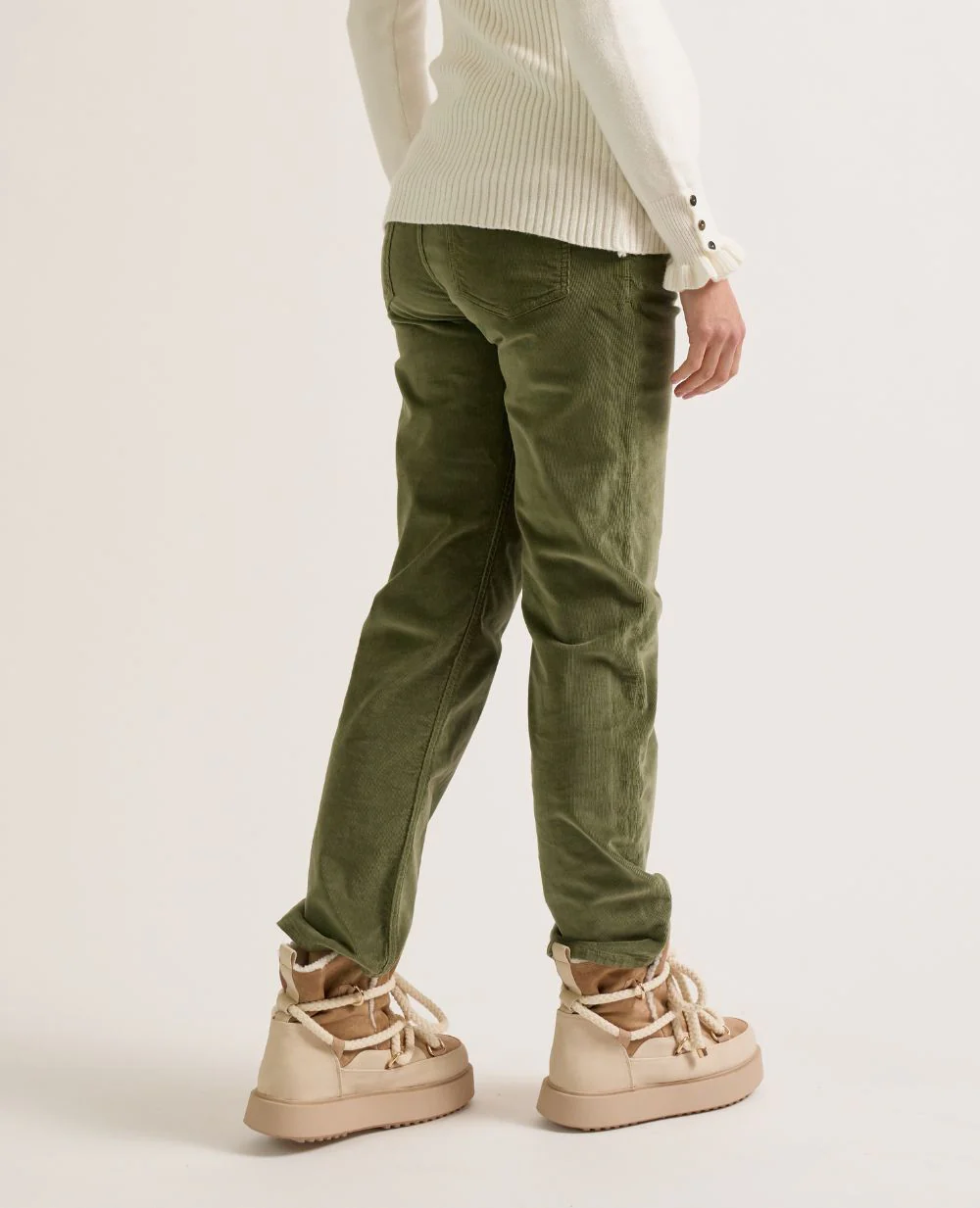 Pantalon droit de maternité William - Kaki - Image 4